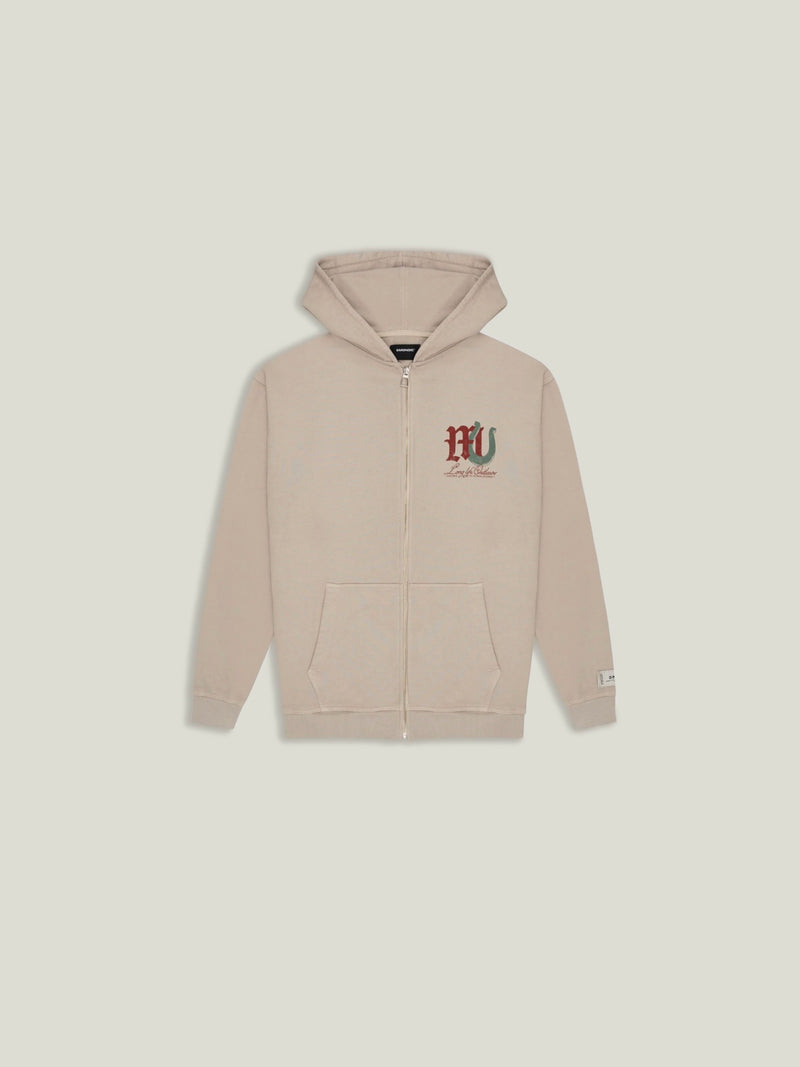 Zip Hoodie Cowgirl - Taupe