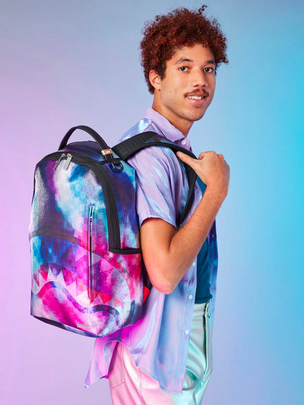 METALLIC TYE DYE CHECK DLXV BACKPACK