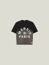 Camiseta Boxy Fit Monoic Paris - Negro Degradé