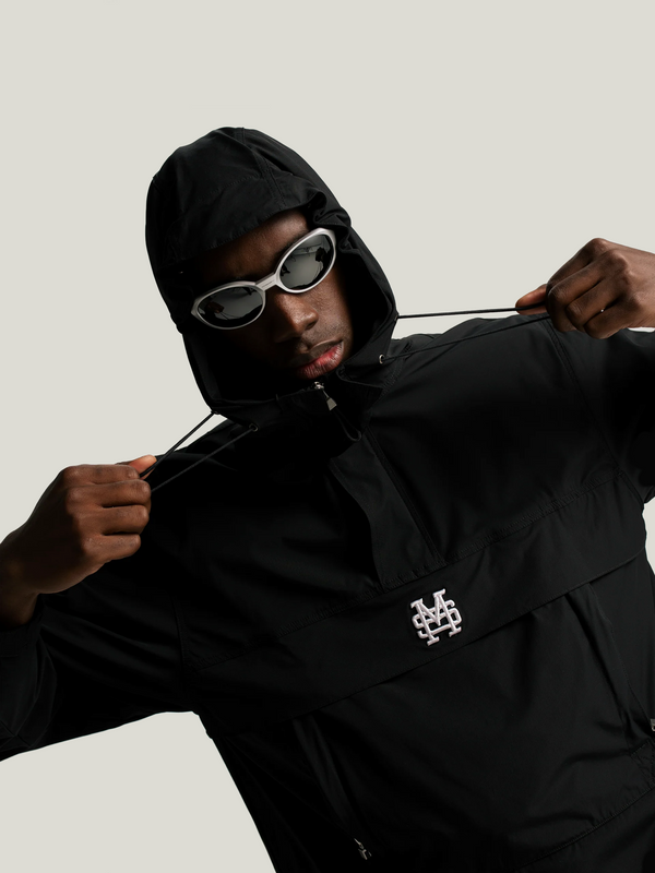 Monoic Windbreaker Jacket - Negro Oscuro