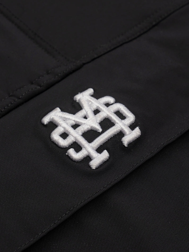 Monoic Windbreaker Jacket - Negro Oscuro