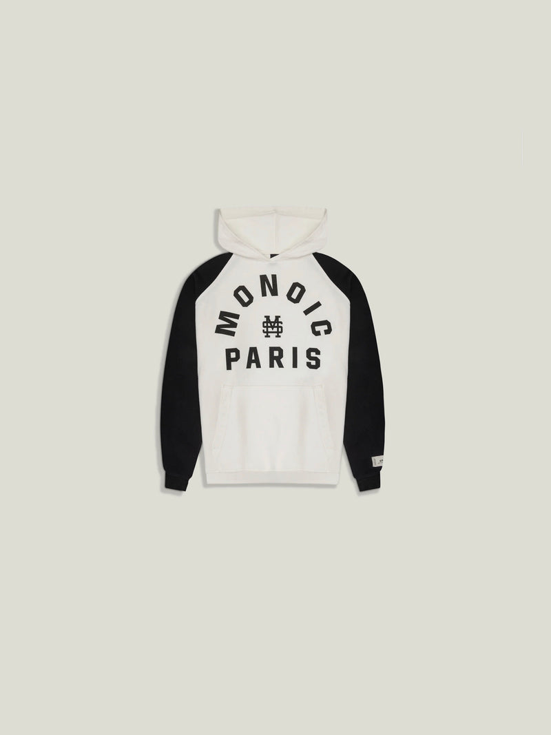 Raglan Hoodie Monoic Paris - Black & White