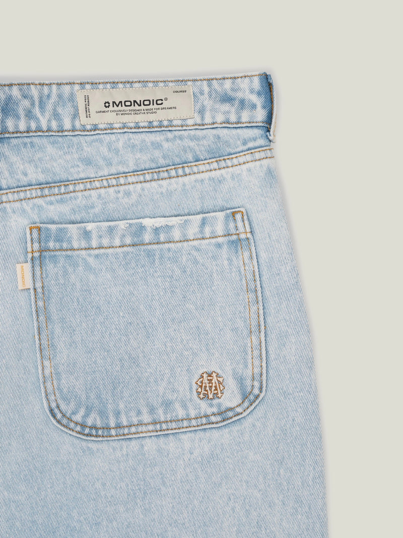 Monoic Denim Jorts - Baby Blue