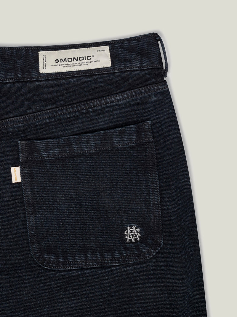 Monoic Denim Jorts - Negro Oscuro