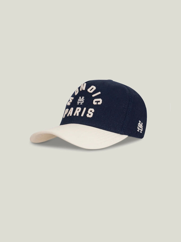 Gorra Monoic Paris - Azul Navy y Crema