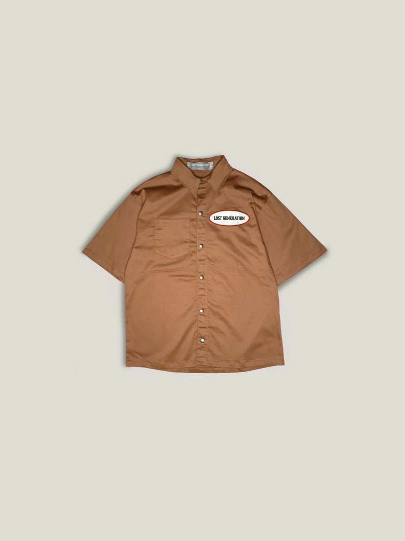 OVER T-SHIRT Race of Anarchy - light brown