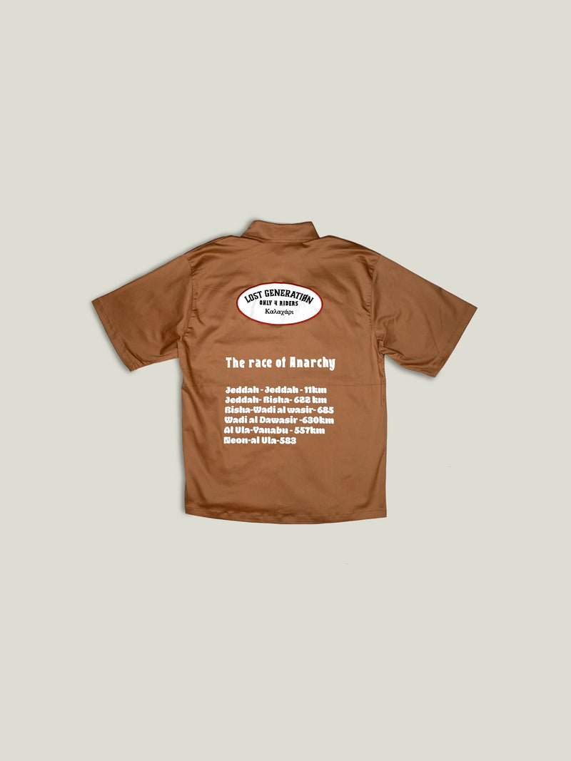 OVER T-SHIRT Race of Anarchy - light brown