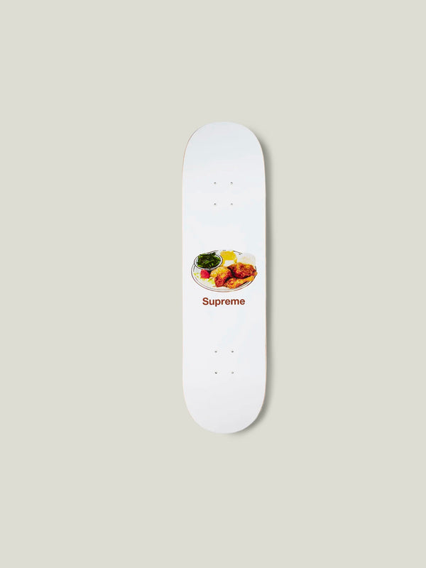 Supreme Chicken Dinner Skateboard Deck White Set