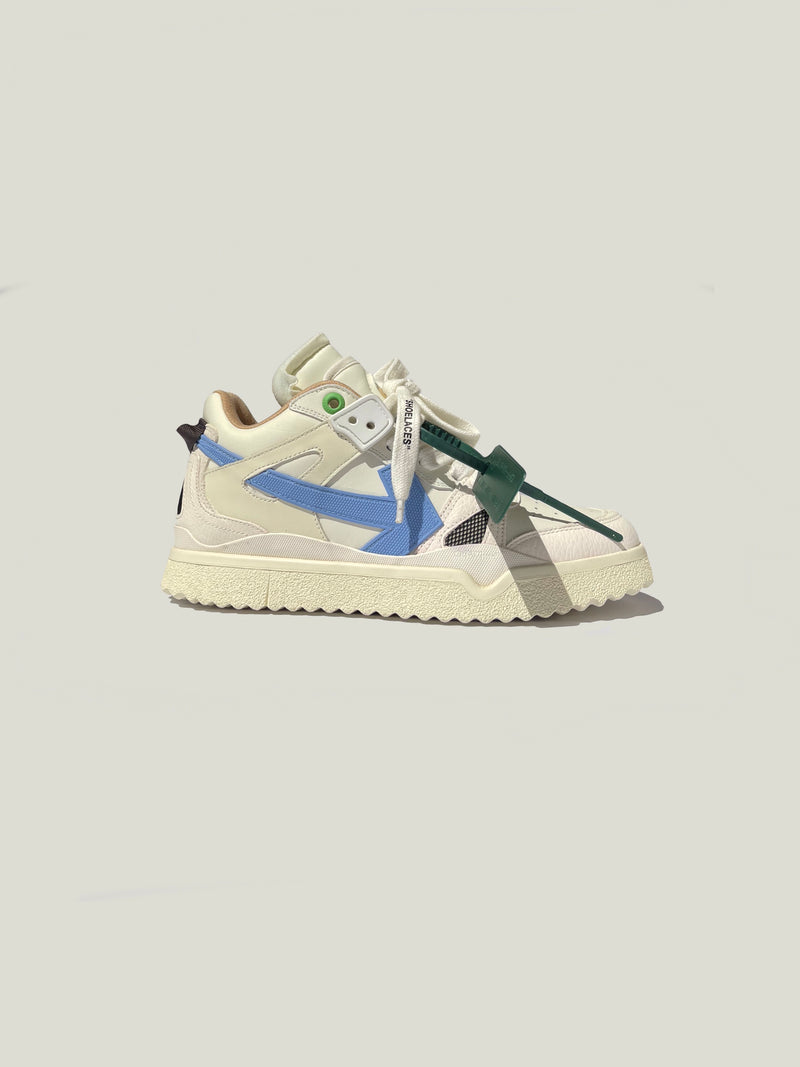 OFF-WHITE Sponge Mid Top White light blue