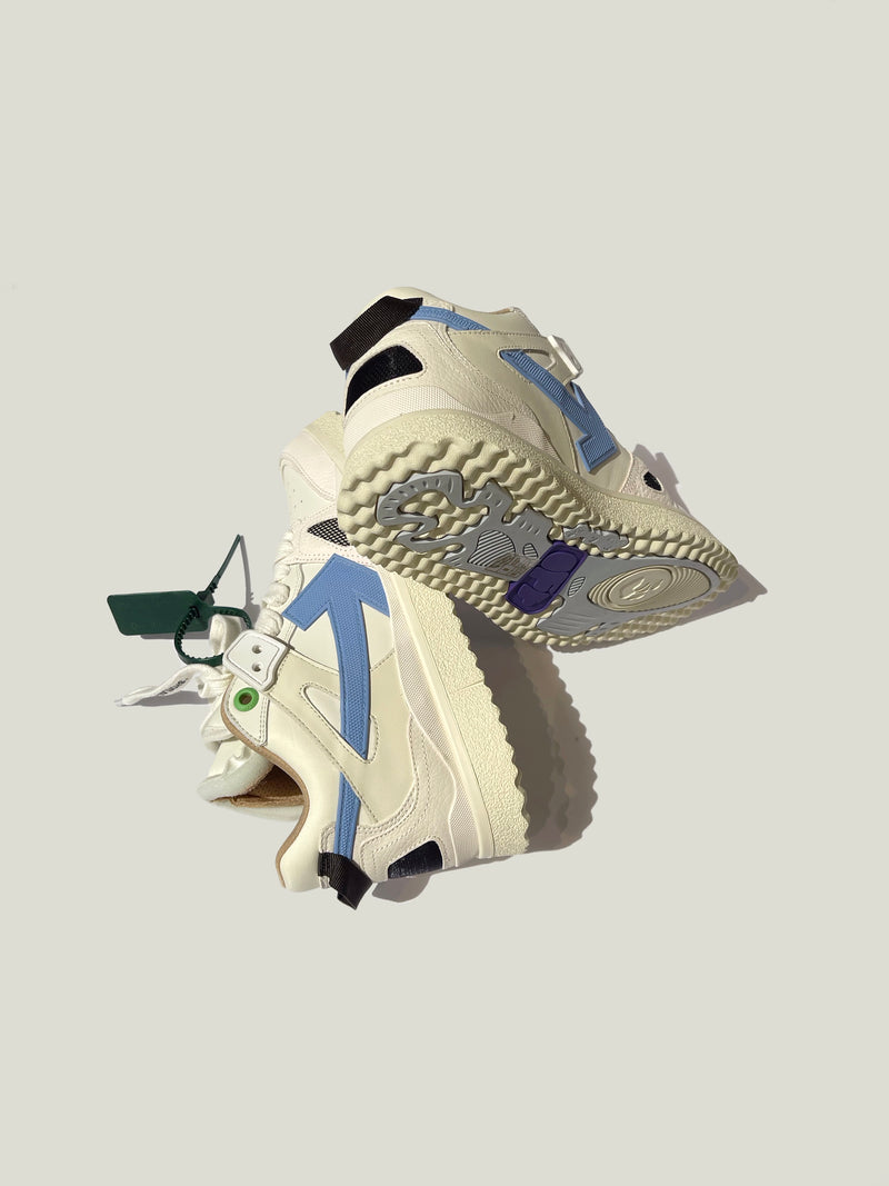 OFF-WHITE Sponge Mid Top White light blue