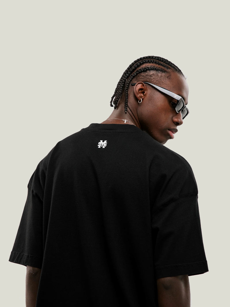 Camiseta Oversized Básica V2 - Negro Oscuro