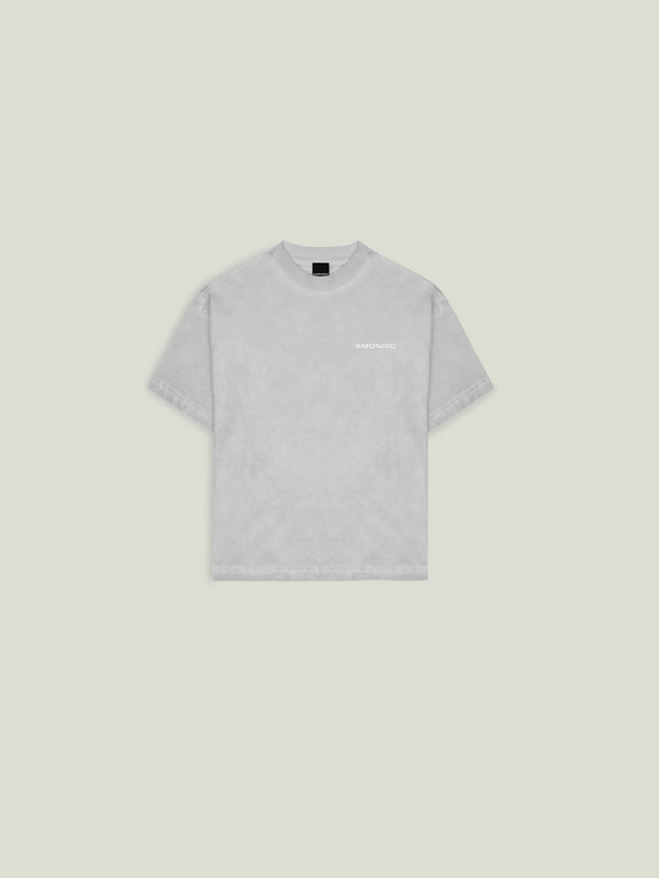 Camiseta Boxy Fit Básica V2 - Gris Desgastado