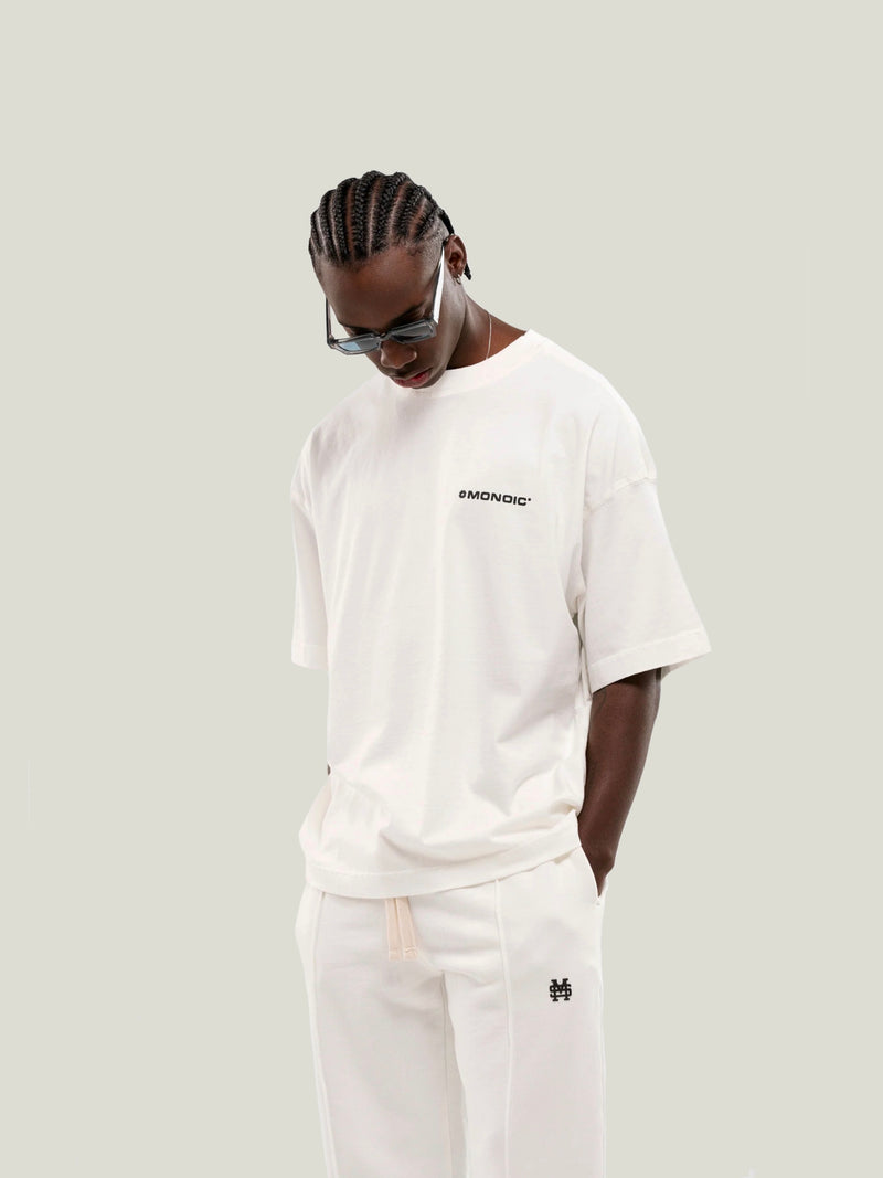 Camiseta Boxy Fit Básica V2 - Off White