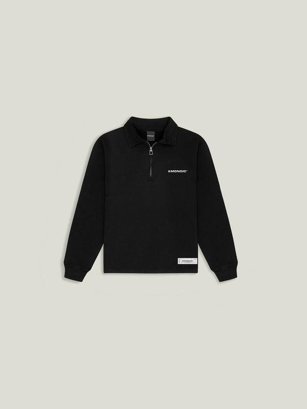 Quarter Zip V2 - Negro Oscuro
