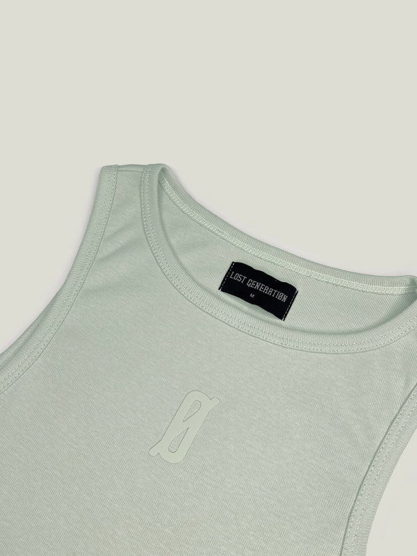 Lost generation crop top "Kalahari" - OLIVE