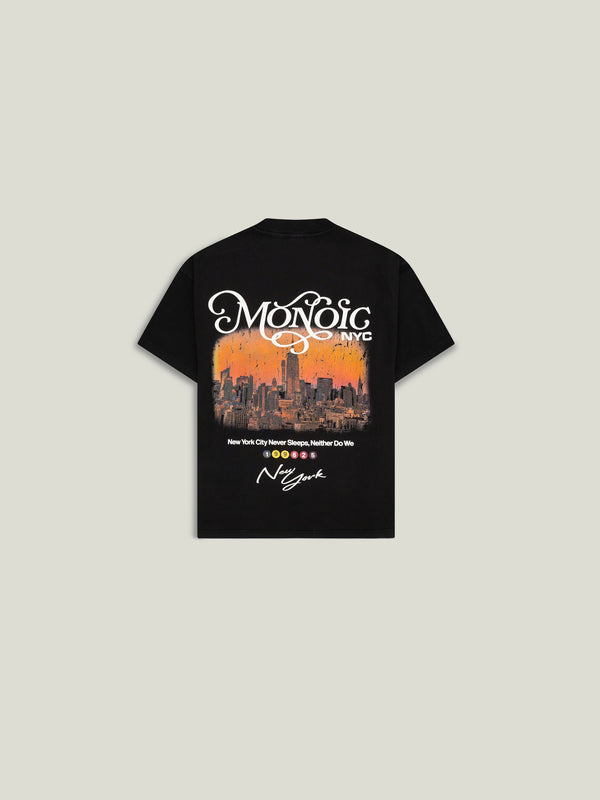 Camiseta Metro - Negro Oscuro