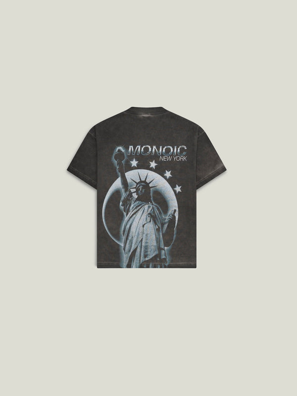 Camiseta Liberty - Gris Desgastado