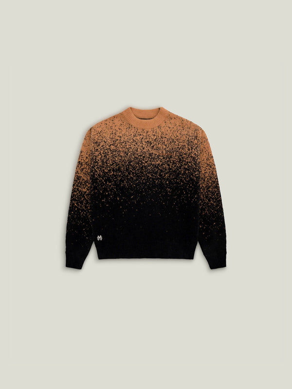 Gradient Fuzzy - Sweater Marrón y Negro