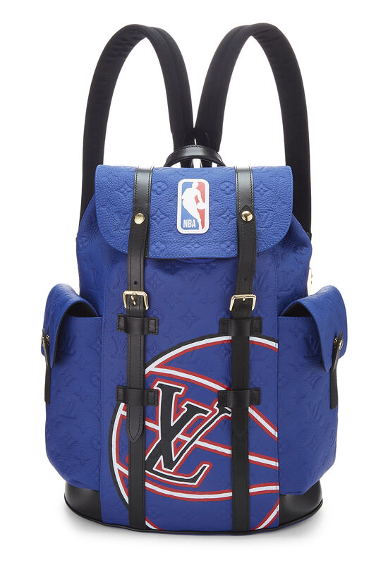 Mochila Louis Vuitton x NBA Christopher MM Azul